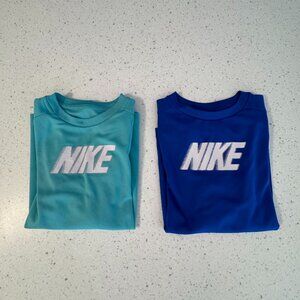 (2) Nike Boys’ Dri-FIT Multi+ Long Sleeve Tee Set – Size Youth Large